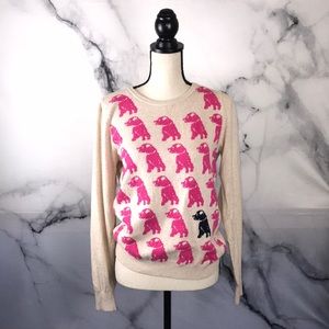 🦋BODEN🦋 pink puppy print sweater one of a kind
